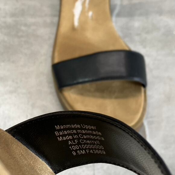 ALFANI Step N' Flex Women's Black Cherryll Sliver Flatform Wedge Sandals SZ 9.5 - Picture 11 of 11